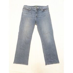 Lauren‎ Jeans Co. Ralph Lauren Women's 14P Blue Bootcut Jeans Cotton Denim